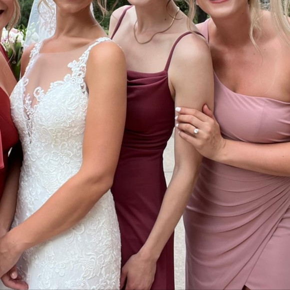 Birdy Grey Ash Crepe Bridesmaid Dress - Picture 4 of 5